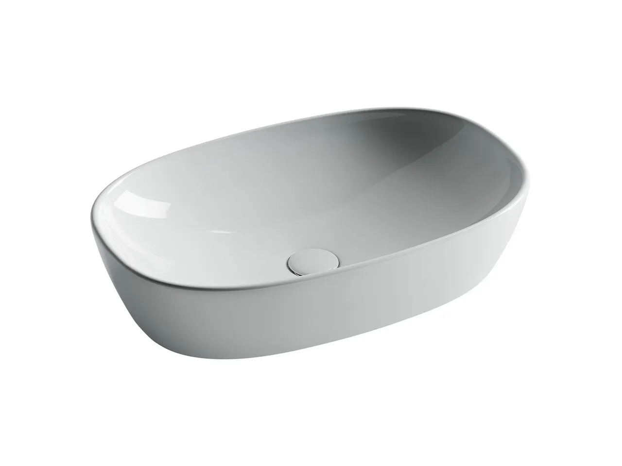 Раковина-чаша Ceramicanova Element 60 CN5039 Белая — фото 1, Раковины накладные