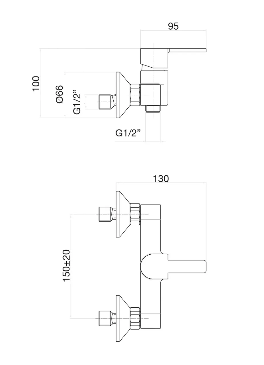 Товар: Смеситель для душа Fiore KALOS 76CR7475, хром - фото 2 Смеситель для душа Fiore KALOS 76CR7475, хром — фото 2, Смеситель для душа