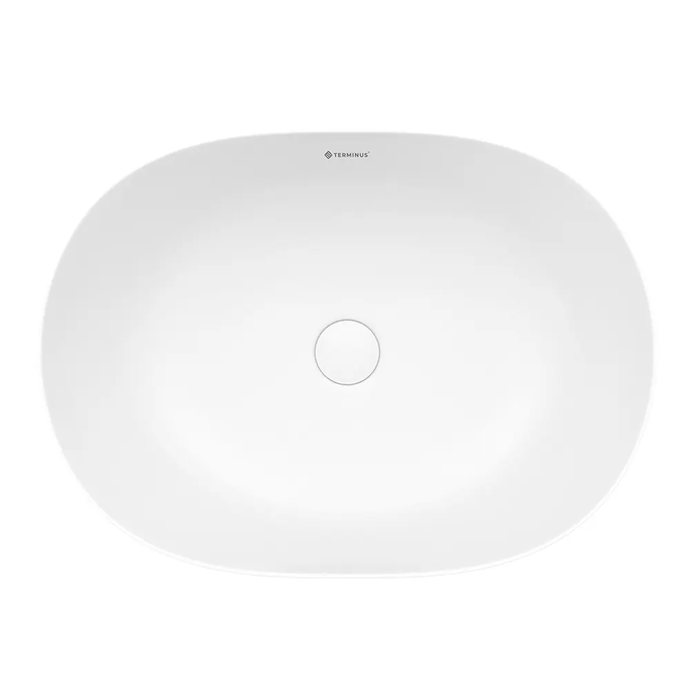 Раковина чаша Terminus Прато 03RN60x41x14W, белый — фото 3, Раковины накладные
