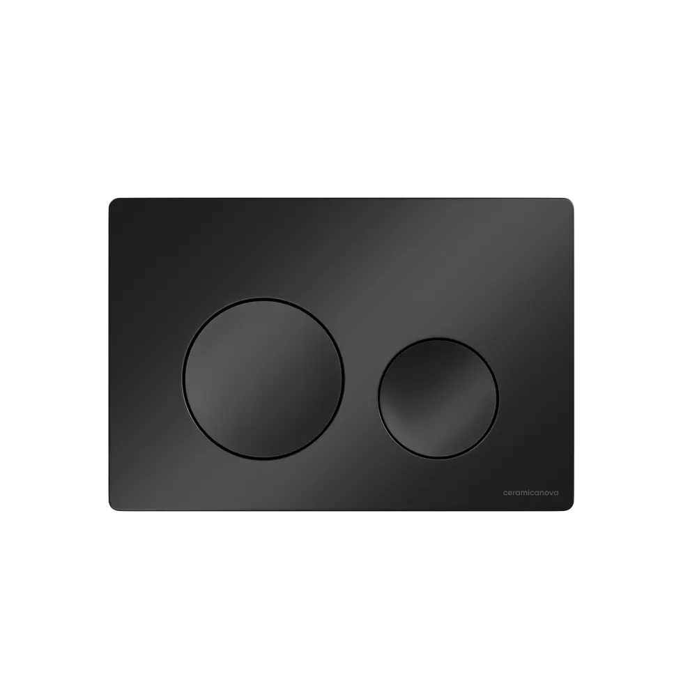 Клавиша смыва Ceramicanova Balance Circle CN12-001MB Черная матовая — фото 1, Кнопки смыва