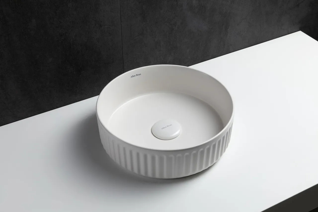 Раковина-чаша Allen Brau Fantasy Line 36 4.11032.21 Белая матовая — фото 13, Раковины накладные