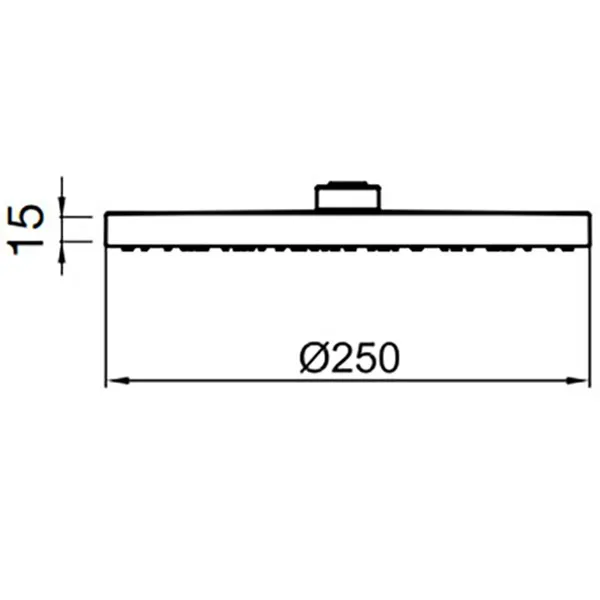 Товар: Верхний душ Webert Comfort AC1011015STEEL, хром - фото 2 Верхний душ Webert Comfort AC1011015STEEL, хром — фото 2, Верхние души