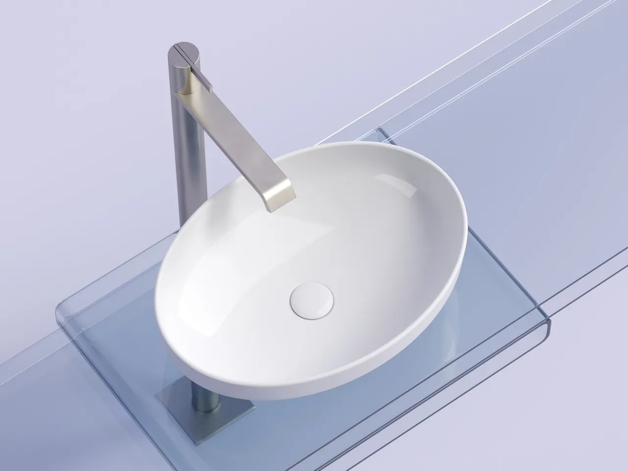 Раковина-чаша Ceramicanova Element 50 CN6056 Белая глянцевая — фото 1, Раковины накладные