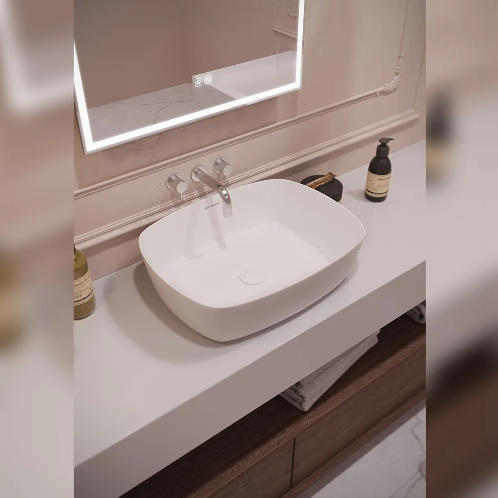 Товар: Раковина чаша Terminus Ното 04RN50x37x13W, белый - фото 4 Раковина чаша Terminus Ното 04RN50x37x13W, белый — фото 4, Раковины накладные