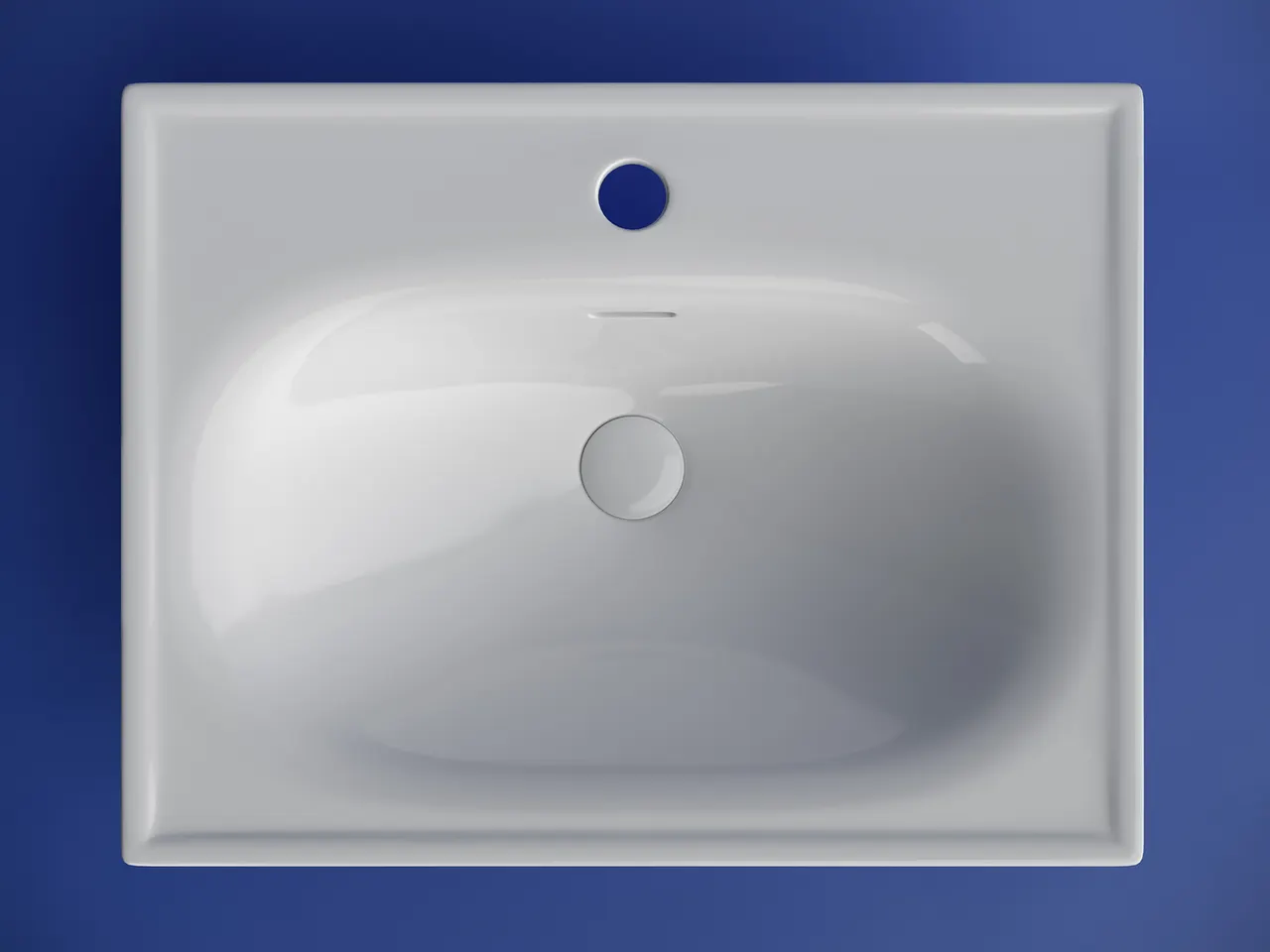 Раковина накладная CERAMICANOVA Sabo с отверстием под смеситель 600x460x130 белый — фото 3, Раковины накладные