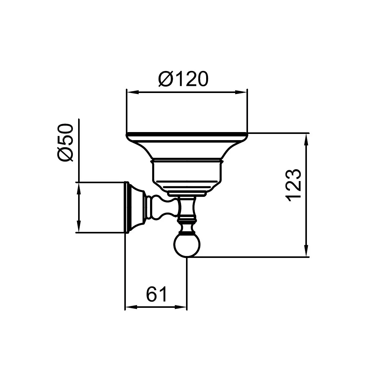 Мыльница Webert Karenina KA500101010, золото — фото 2, Мыльницы