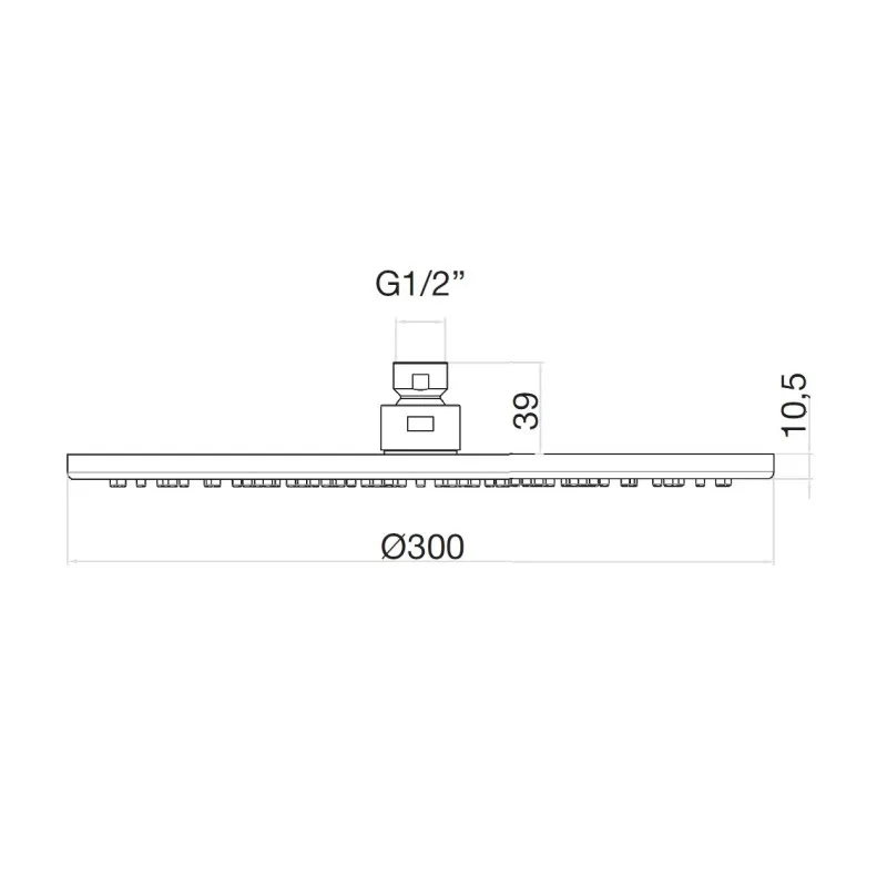 Товар: Верхний душ Webert AC1010980BRASS, розовое золото - фото 2 Верхний душ Webert AC1010980BRASS, розовое золото — фото 2, Верхние души