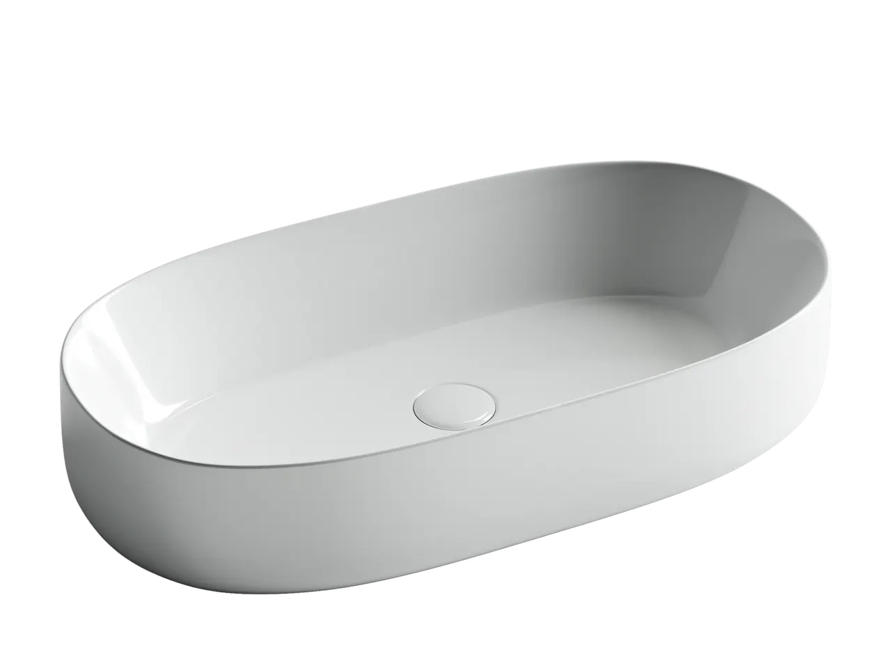 Раковина-чаша Ceramicanova Element 68 CN5022 Белая — фото 1, Раковины накладные