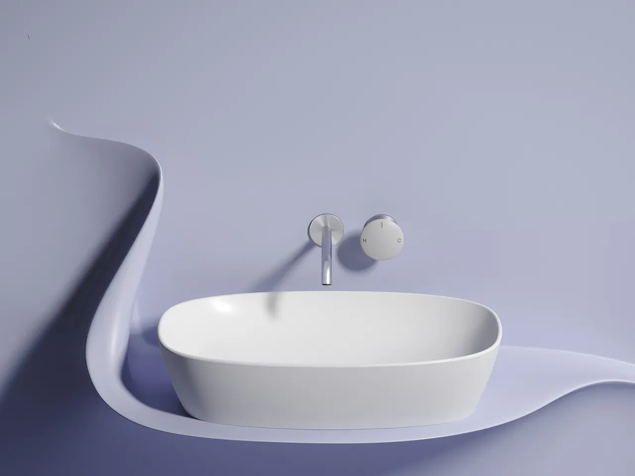 Раковина-чаша Ceramicanova Element 60 CN6049MW Белая матовая — фото 1, Раковины накладные