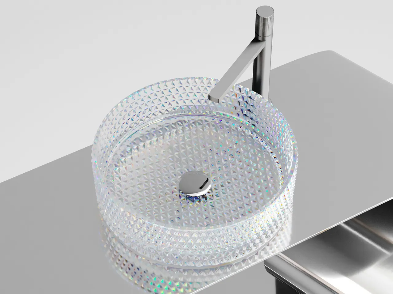 Раковина-чаша Ceramicanova Cristal 36 CN6059 Неон — фото 1, Раковины накладные