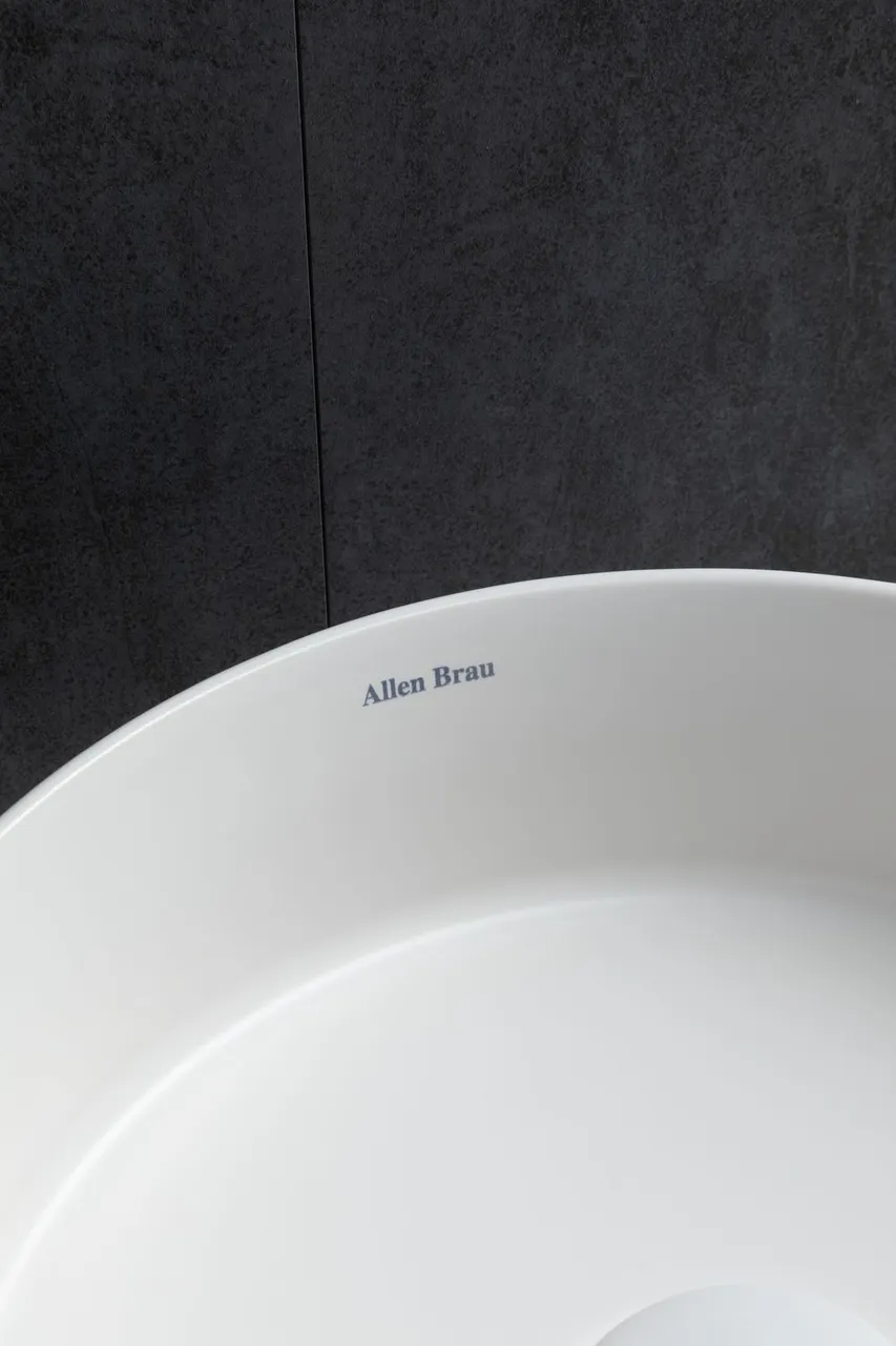 Раковина-чаша Allen Brau Fantasy Line 36 4.11032.21 Белая матовая — фото 14, Раковины накладные