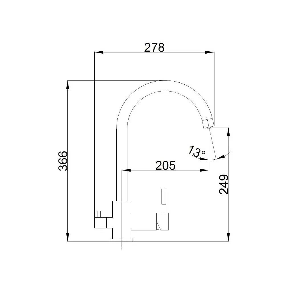 Товар: Смеситель для кухни с подключением фильтра воды Haiba HB43828-3, оружейная сталь - фото 2 Смеситель для кухни с подключением фильтра воды Haiba HB43828-3, оружейная сталь — фото 2, Смесители для кухни