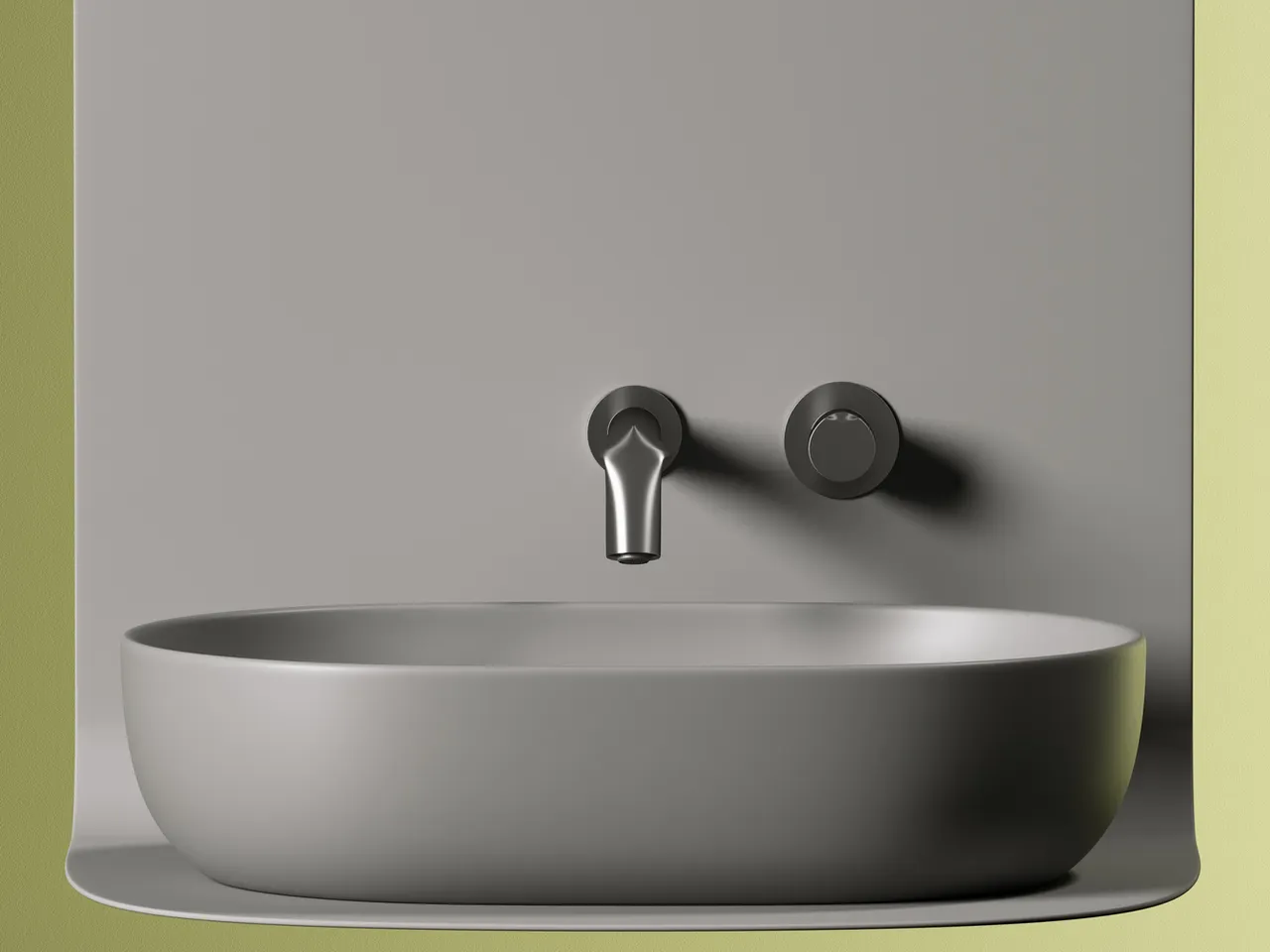 Раковина-чаша Ceramicanova Element 60 CN6047MH Антрацит матовый — фото 5, Раковины накладные