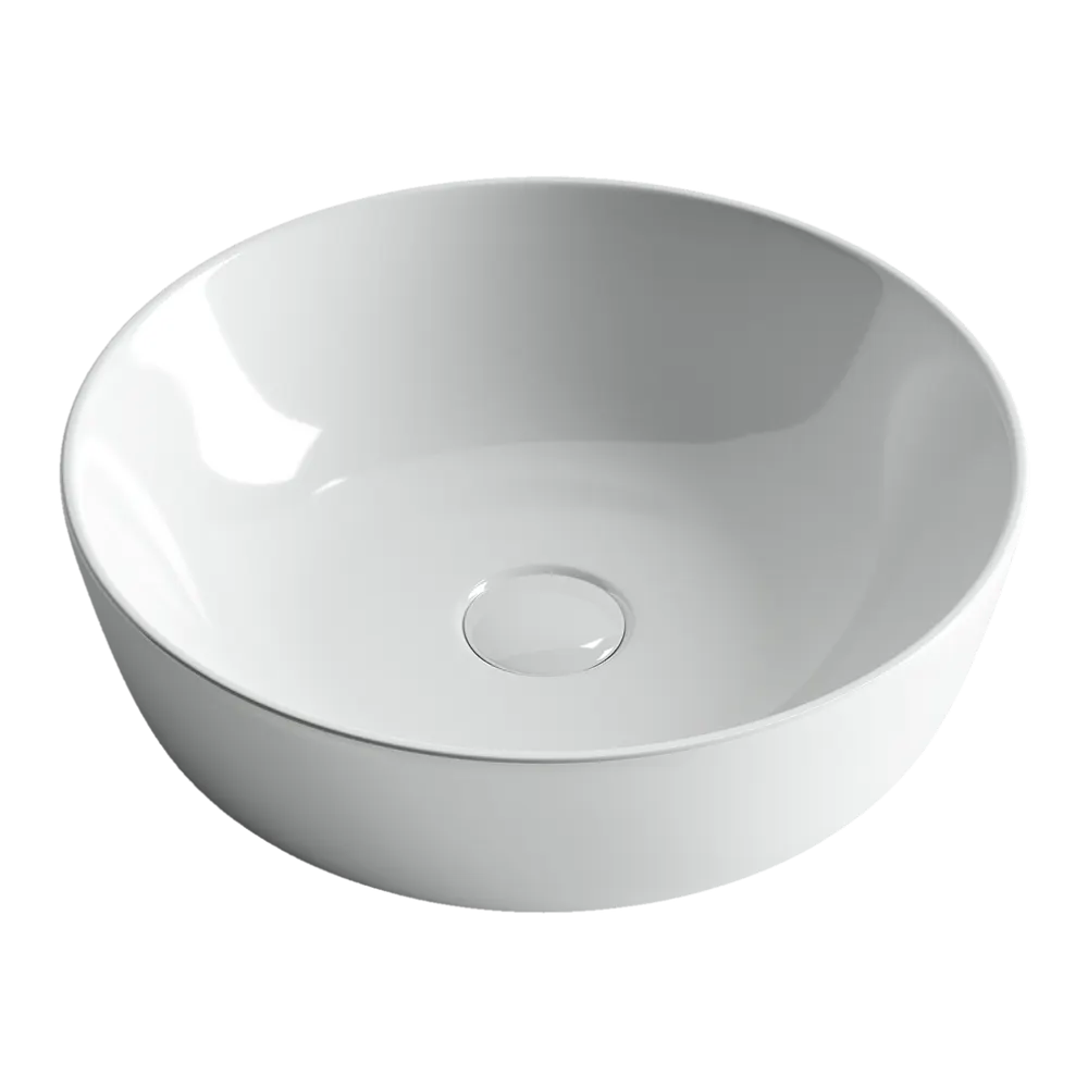 Раковина-чаша Ceramicanova Element 41 CN6013 Белая — фото 1, Раковины накладные