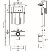 Инсталляция Royce Pro RCT-110505OR для унитаза без клавиши смыва — фото 2, Инсталляции