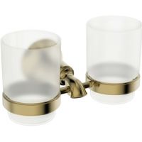 Стакан для зубных щеток Kaiser KH-4015 двойной Бронза — фото 1, Мыльницы