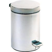 Ведро для мусора Nofer 09100.12.S Нержавеющая сталь матовая — фото 1, Мусорные ведра