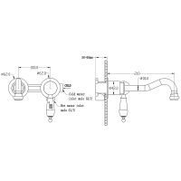 Товар: Смеситель для раковины Boheme Medici 307 Бронза - фото 3 Смеситель для раковины Boheme Medici 307 Бронза — фото 3, Смесители