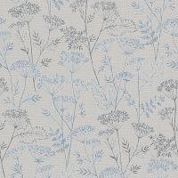 Обои Marburg Memoria 30371 Винил на флизелине (1,06*10,05) Бежевый/Бирюзовый/Коричневый, Рогожка/Цветы — фото 1, Обои для стен