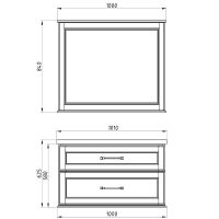 Товар: Комплект мебели для ванной ASB-Woodline Венеция 100 1195601 подвесной Белый с патиной Серебро - фото 12 Комплект мебели для ванной ASB-Woodline Венеция 100 1195601 подвесной Белый с патиной Серебро — фото 12, Мебель для ванной