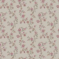 Обои Zambaiti Parati Satin Flowers IV Z66853 Винил на флизелине (0,53*10,05) Белый/Зеленый/Розовый, Цветы — фото 1, Обои для стен