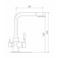 Смеситель для кухни Polygran Высокий Дуо №16 627505 Черный — фото 2, Смесители для кухни