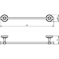 Товар: Полотенцедержатель Migliore Fortuna 27658 Хром - фото 2 Полотенцедержатель Migliore Fortuna 27658 Хром — фото 2, Полотенцедержатели