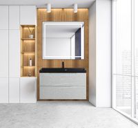 Тумба под раковину BelBagno Vittoria 90 подвесная Toros Bianco арт-VITTORIA-900-2C-SO-TB-P — фото 8, Тумбы под раковину