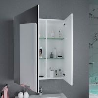 Зеркальный шкаф 1MarKa Соната 75 Белый глянцевый — фото 3, Мебель для ванной