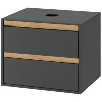 Тумба под раковину Excellent Tuto 60 MLEX.0104.600.GRBL подвесная Серый Дуб — фото 1, Мебель для ванной