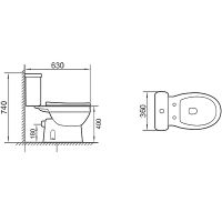 Товар: Унитаз компакт Niagara Brava NG-9901 с бачком и сиденьем Микролифт - фото 6 Унитаз компакт Niagara Brava NG-9901 с бачком и сиденьем Микролифт — фото 6, Унитазы