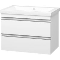 Тумба с раковиной Misty Ингрид 75 УТ000015021 подвесная Белая — фото 1, Тумбы с раковиной