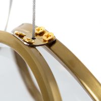 Подвесной светильник Divinare Hazel 5015/17 SP-1 Прозрачный Латунь — фото 2, Подвесные светильники