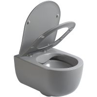Товар: Унитаз Vincea Evo VT1-34SMG подвесной Серый матовый с сиденьем Микролифт - фото 3 Унитаз Vincea Evo VT1-34SMG подвесной Серый матовый с сиденьем Микролифт — фото 3, Унитазы