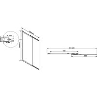 Товар: Шторка на ванну Vincea VSB 100х145 VSB-1E100CGB профиль Черный матовый стекло тонированное - фото 8 Шторка на ванну Vincea VSB 100х145 VSB-1E100CGB профиль Черный матовый стекло тонированное — фото 8, Неподвижные шторки для ванной