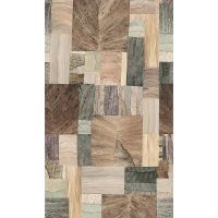 Панно Marburg Essentiell 34795 Винил на флизелине (1,59*2,7) Коричневый/Зеленый/Серый, Геометрия/Листья/Под дерево — фото 1, Обои для стен