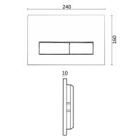 Инсталляция Agger ACC500+APB0288 для унитаза с Белой глянцевой клавишей смыва — фото 5, Инсталляции для унитазов