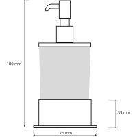 Дозатор для жидкого мыла Bemeta Plaza Хром арт-140109161 — фото 2, Дозаторы