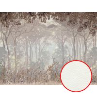 Фреска Ortograf Flora 31296 Фактура флок FLK Флизелин (3,6*2,7) Бежевый/Коричневый, Деревья/Природа — фото 1, Фрески