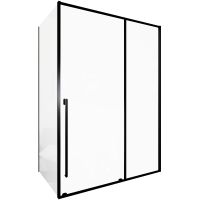 Душевой уголок Allen Brau Fantasy 150x90 3.11009.31 + 3.11013.31 профиль Черный матовый стекло прозрачное — фото 1, Прямоугольные душевые уголки