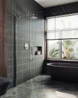 Товар: Душевая перегородка Maybah Glass MGD-701-5ш 690x1950 в широком профиле Хром матовый стекло прозрачное - фото 2 Душевая перегородка Maybah Glass MGD-701-5ш 690x1950 в широком профиле Хром матовый стекло прозрачное — фото 2, Душевые перегородки