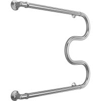 Водяной полотенцесушитель Terminus М-образный (1) 600х700 4620768881220 Хром, боковое подключение, G 1" НР — фото 1, Водяные полотенцесушители