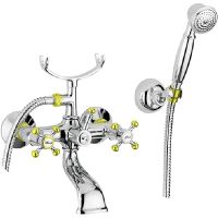 Смеситель для ванны Migliore Lady 18835 Хром Золото — фото 1, Смесители