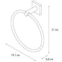 Товар: Кольцо для полотенец Fixsen Lux Chrome FX-15011 Хром - фото 3 Кольцо для полотенец Fixsen Lux Chrome FX-15011 Хром — фото 3, Полотенцедержатели