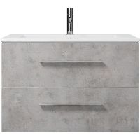 Тумба под раковину Creto Ares 80 10-1113B подвесная Серый Бетон — фото 1, Тумбы под раковину