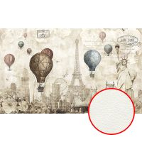 Фреска Ortograf Urban art 33549 Фактура флок FLK Флизелин (5*3) Бежевый, Город — фото 1, Фрески