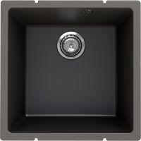 Кухонная мойка Ulgran Quartz Underground 400-09 Асфальт — фото 1, Кухонные мойки