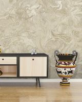 Обои Wiganford by Solo Crystal stone AK20107 Винил на флизелине (1,06*10,05) Бежевый, Мрамор — фото 3, Обои для стен