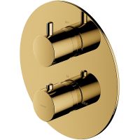 Смеситель для душа Omnires Y Y1236ROGL с термостатом Золото — фото 1, Смесители