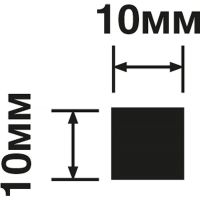 Молдинг HIWOOD D10V1 2000x10x10 мм — фото 2, Молдинги